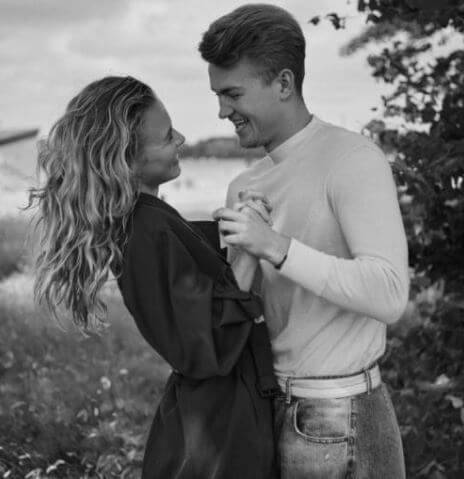 Annekee Molenaar with her boyfriend Matthijs de Ligt.